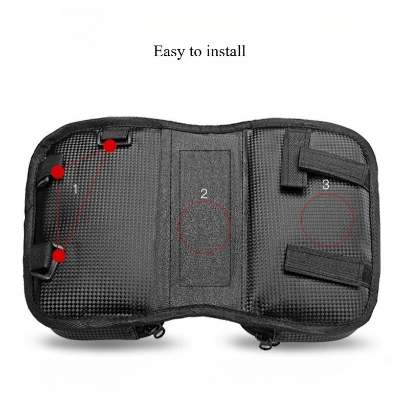 Touchscreen Bike Front Beam Bag with Reflective Stripe Waterproof Phone Storage Baga