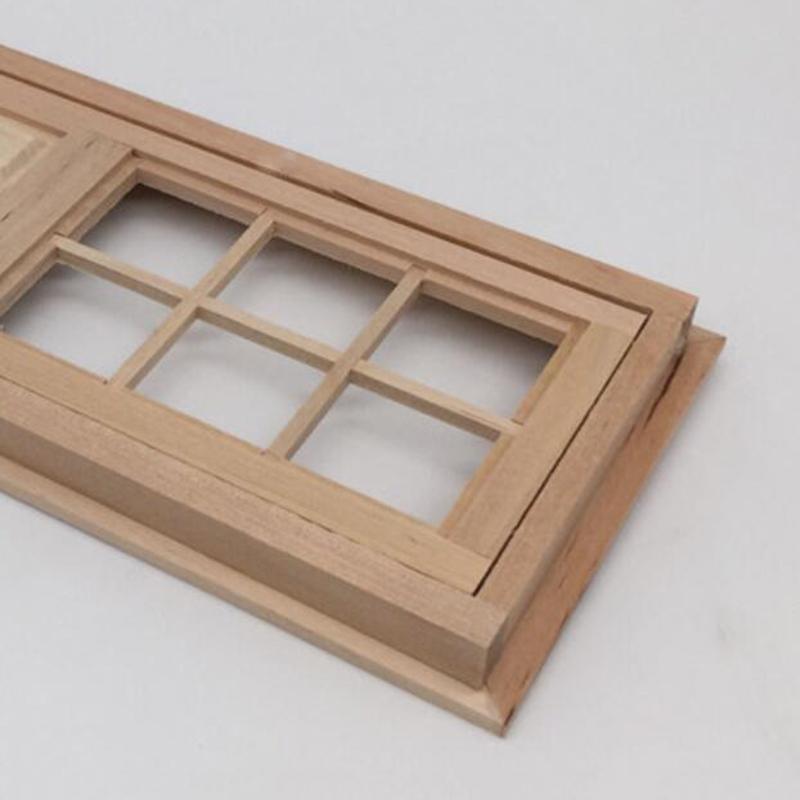 1/12 Кукольный домик Миниатюрная деревянная дверь Неокрашенные аксессуары для самостоятельного изготовления Модель Игрушки