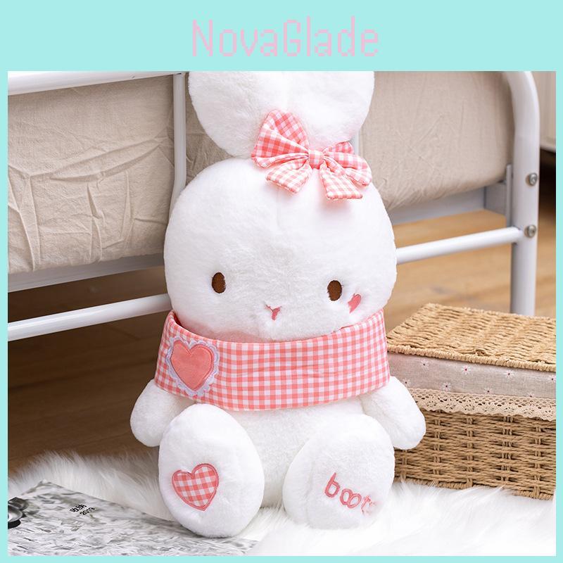 Cute And Cozy Rabbit Stuffed Toy Pillow In Various Sizes Perfect For Home Decoration