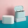 Мини настольные банки практичные мусорные баки с крышкой бытовые чистые мусорные ящики подарок на стол