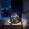Настольная лампа Yousheng Лягушка и цветок Ручная работа Декор из смолы с теплым свечением Декоративный ночник для спальни гостиной Милый декор для дома на тему животных