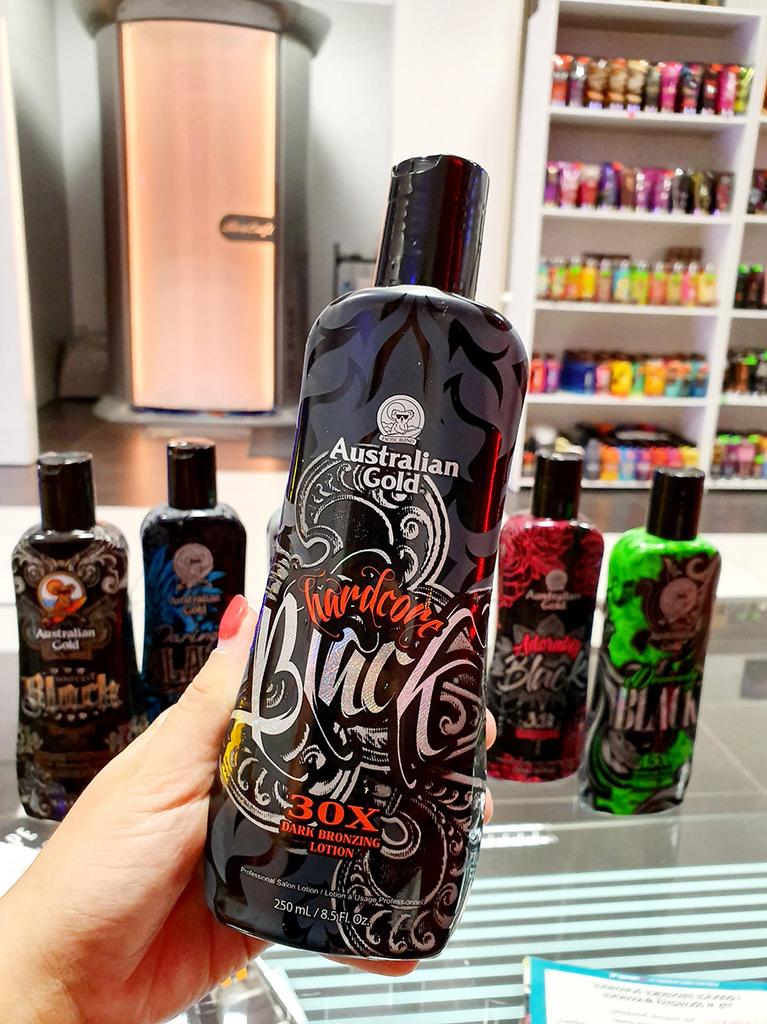 Australian Gold HARDCORE BLACK Мощный для принятия солнечных ванн
