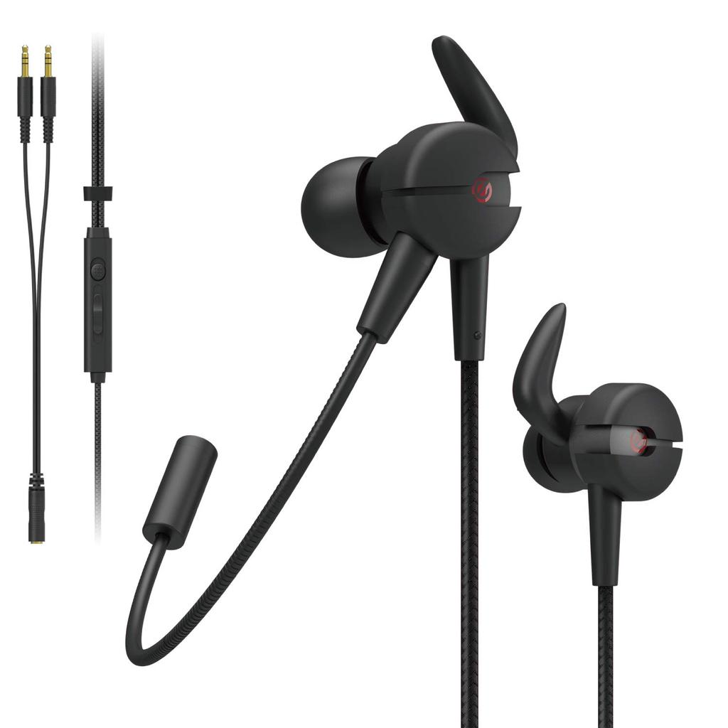 ELECOM ARMA Wired Gaming Headset with Microphone Arm, Black, HS-ARMA50EBK