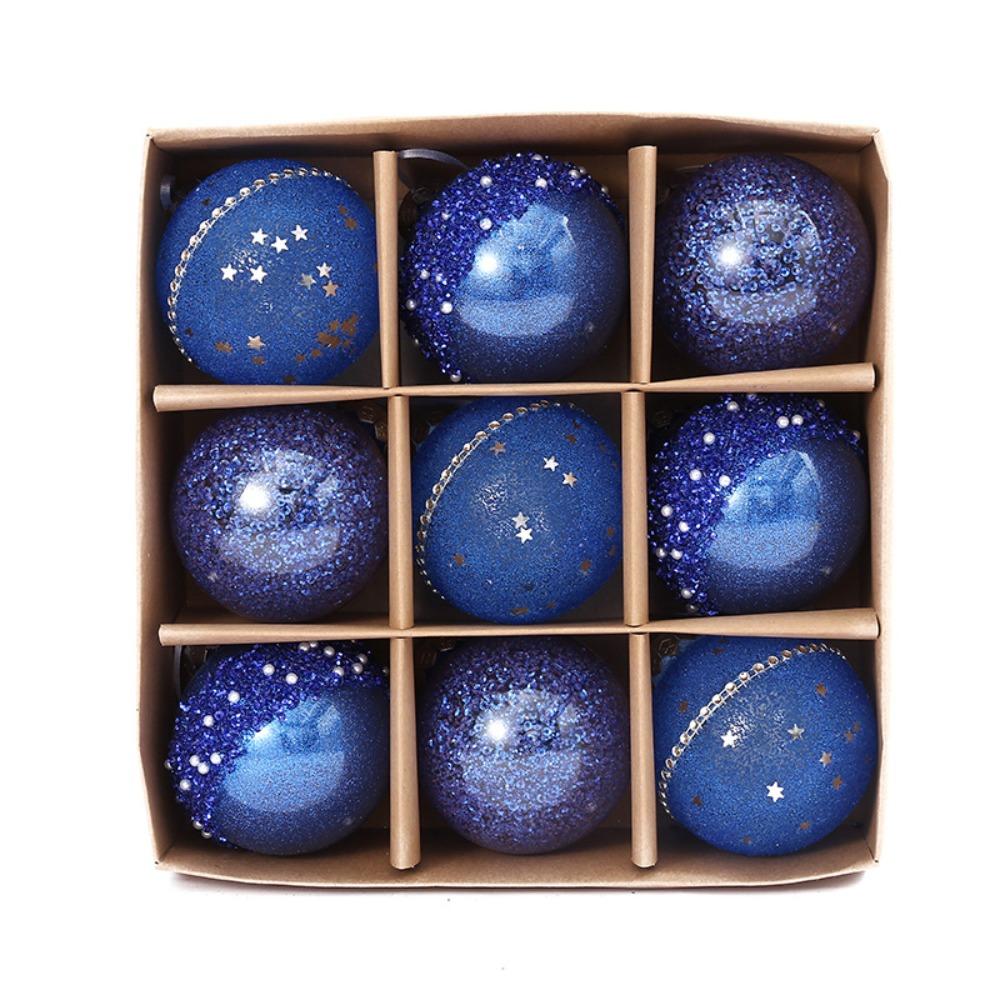9 шт. 8 см Рождественские шары набор ПЭТ многоразовые рождественские подвесные шары изысканные небьющиеся елочные украшения детские подарки