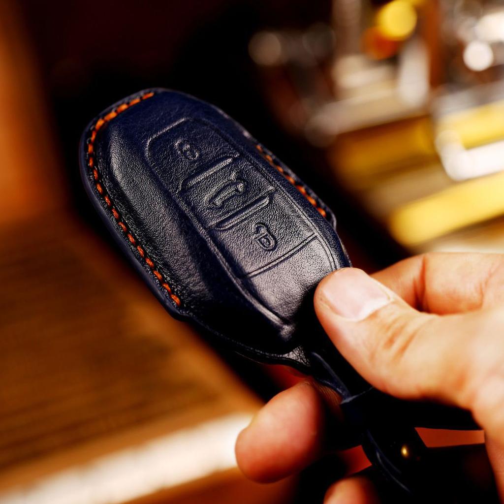 Кожаный чехол для ключей HOMALL, сумка для ключей для Peugeot Citroen