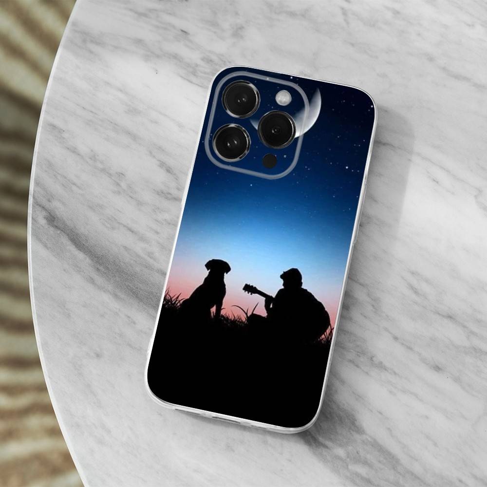 Hunter Dog For iPhone 12,Mini,16,X,17,Plus,11,Max,13,XR,15,Pro,14,SE,XS,Transparent Soft Cover Case