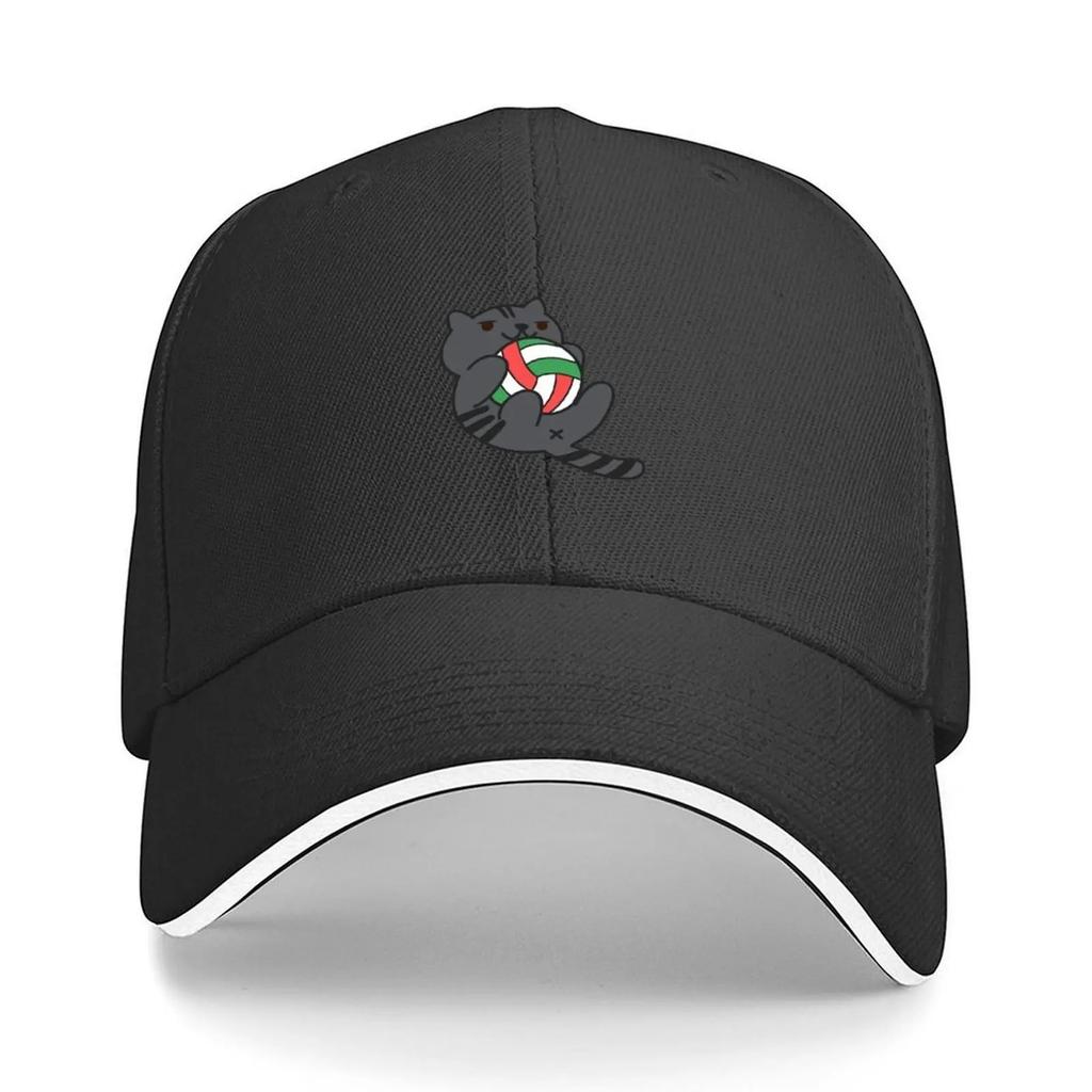 Kuroo Atsume Baseball Cap Rugby Bobble Hat fishing hat F Mens Caps Womens