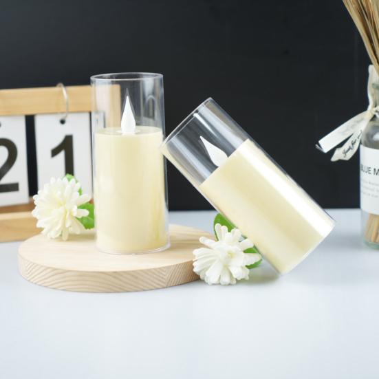 LED Candle Lamp Flickering Flameless Smokeless Battery Operated Simulation Candle Light Centerpiece Table Decor