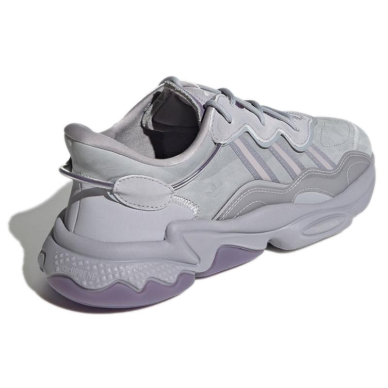 adidas Оригинальные Ozweego Cozy Износостойкие Кроссовки для Бега Серые Фиолетовые Кроссовки GY1027