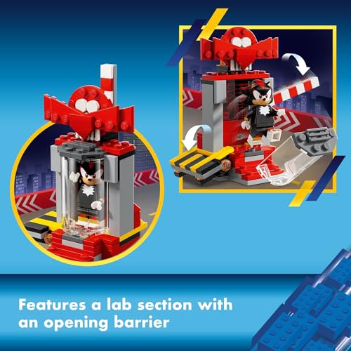 Конструктор LEGO Соник Хеджихог и Шэдоу Хеджихог Побег, Игрушечный мотоцикл, Фигурка персонажа видеоигры, Игрушка Соник для детей, Подарок геймеру, Возраст 8+, 76