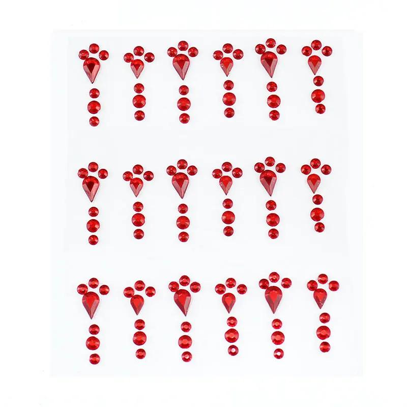 Алмазная кристаллическая татуировка-наклейка, блестящая подводка для глаз, макияж для бровей, лицо, глаза, алмазные татуировки, рок-горный хрусталь, 3D наклейки-подводка для глаз