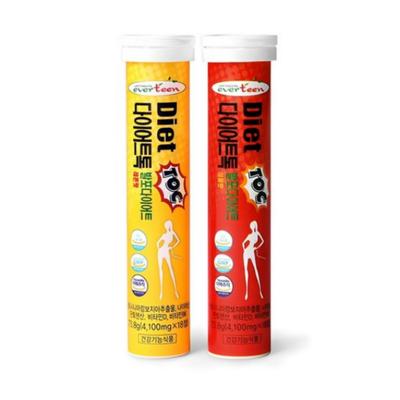 [Everteen] Диета Toc (Диета Ток) Garcia Cambodia Diet Шипучие витамины 18 таблиц (2 вкуса) / Лимон, Гранат