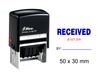 Shiny Date Stamp Self Inking With Received By Text Ofiice Stationery Rubber Stamper