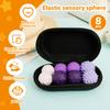 8pcs Silicone Magnetic Attraction Ball Sets Decompression Elastic Magnetic Balls 4 Different Patterns Fun Leisure Silicone Balls