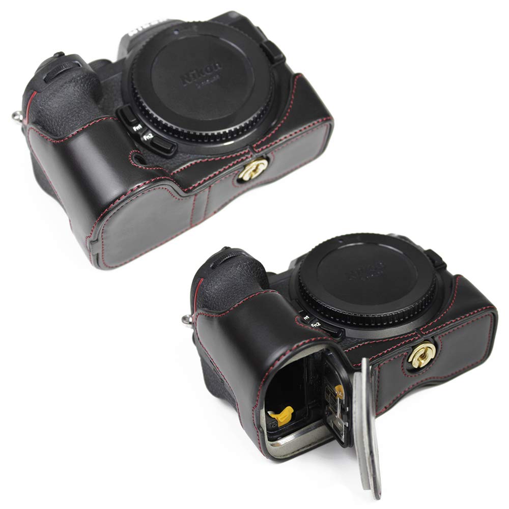 SIUTATDSH PU Leather Camera Case for Nikon and with Camera Tripod and Battery Replacement Included Z5, Z6II, Z7II, Holder, Shockproof, Shockproof,