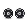 NCUD9 2PCS Car Coasters Water Cup Slots Non-Slip Mat Waterproof Cup Pad For Kia Morning Picanto Rio Stonic Sportage Ceed Optima Forte