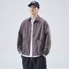 Ji Vintage Lapel Coach Jacket Men'S American Trend Brand Loose Casual Tooling Top Jacket