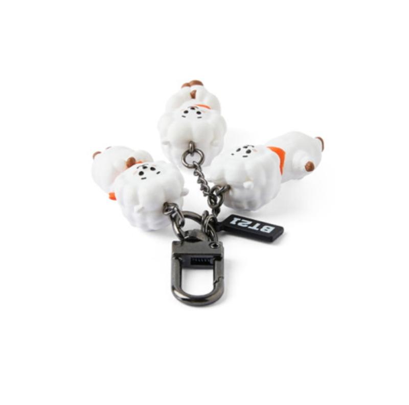 Официальный брелок для ключей BTS BT21 Wageul Wageul, брелок для ключей, аутентичный