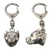 American Staffordshire Terrier, Amstaff - Silver-plated Key Ring with a Dog In a Gift Box, Handbag Decoration, Backpack Pendant by Brand