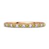 Peridot Eternity Band Ring - Sterling Silver Rose Gold Vermeil