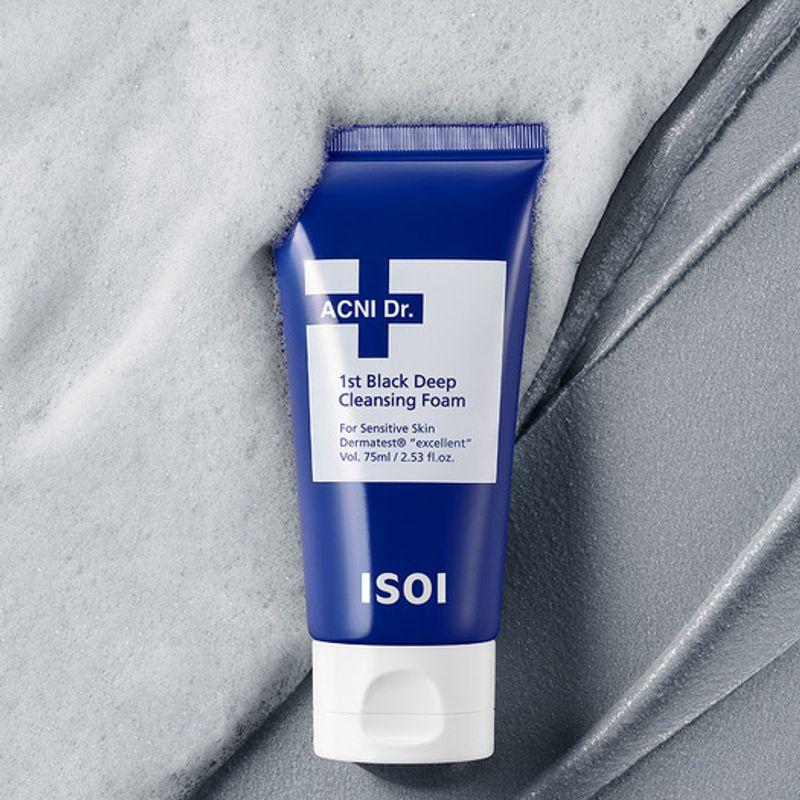 isoi Acne Doctor Первая Черная Глубоко Очищающая Пенка 75мл