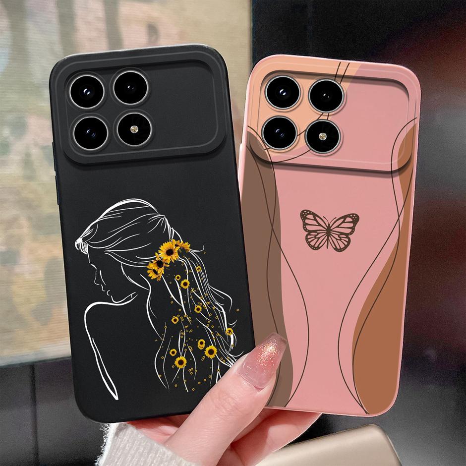 Pretty Butterfly Phone Cases For Xiaomi Poco F8 Pro Ultra Silicone Full Protective Bumper For PocoF8Pro Fundas PocoF8Ultra Cover