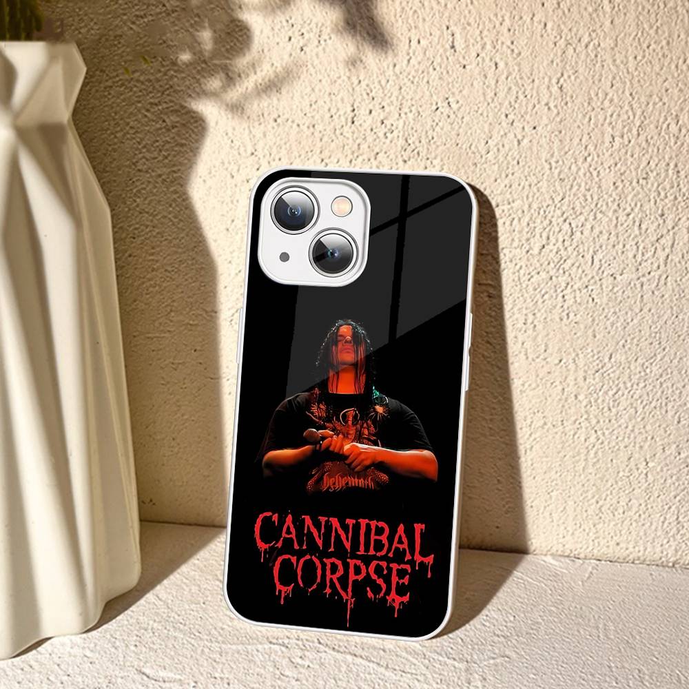 C-Cannibal C-Corpse Band Tempered Glass For Iphone 14 13 12 11 Pro Mini XS MAX 14Plus X XS XR Fundas