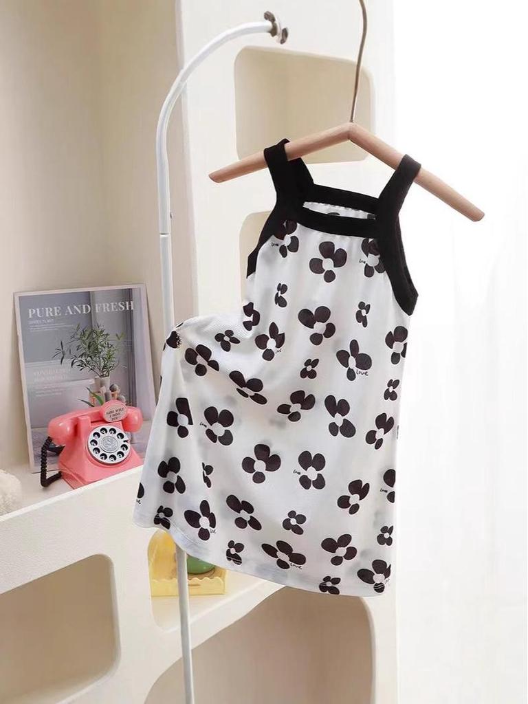 Милое клетчатое платье-халтер для девочек - Летний стиль без рукавов