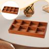 Деревянный разделительный ящик для хранения 8 секций Организация столешницы, Сортировочный лоток, Органайзер для