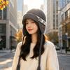 Thickened Winter Hat Ear Protection Pompoms Cap Fashion Beanie Hats  Outdoor