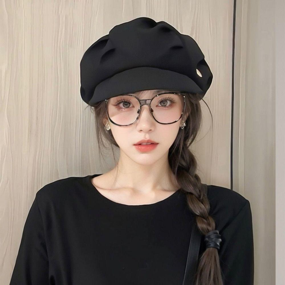 Кепка газетчика Облачный берет Британский стиль Шляпа художника Ретро Восьмиугольная шляпа Путешествие