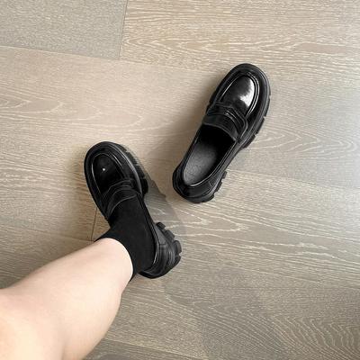 12 см толстая подошва внутренняя высота увеличение маленький толстый каблук высокий каблук маленький размер одинарная обувь маленькие кожаные туфли женские хаки