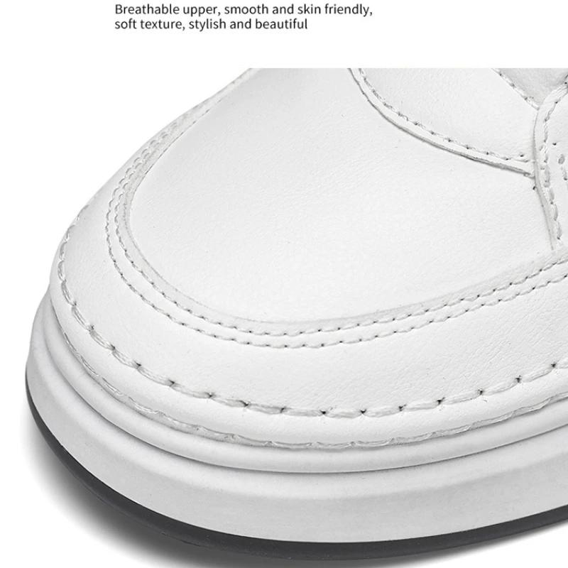 Роскошные мужские кожаные туфли, модная удобная повседневная обувь для мужчин, дышащие нескользящие кроссовки, дизайнерские теннисные мужские кроссовки для ходьбы