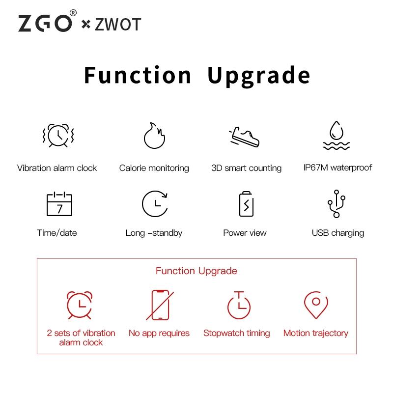 ZGO Многофункциональный спортивный браслет для отслеживания здоровья, водонепроницаемые спортивные часы Ip67, подходят для мужчин и женщин, 4 варианта цвета 660X