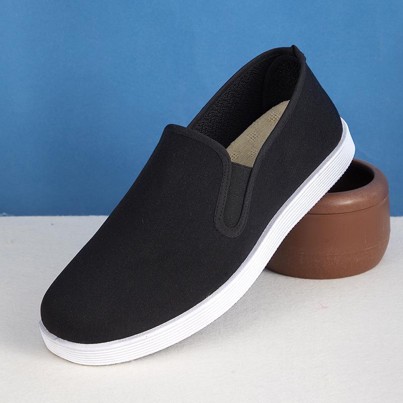 Мужские повседневные туфли Old Beijing Black из дышащей нескользящей ткани