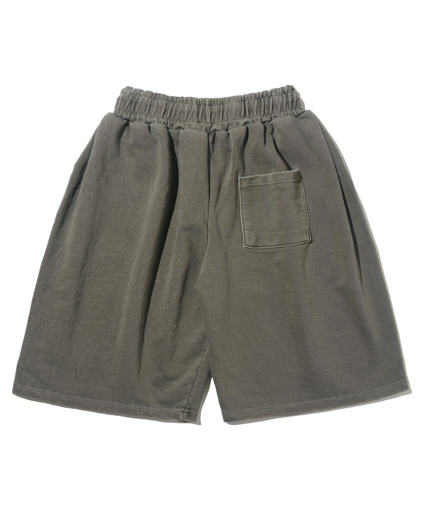 613SEOUL Heritage Pigment Wide Bermuda Pants (Gray)