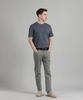 PANICALE Gray Slim Fit Dyed Cotton Pants