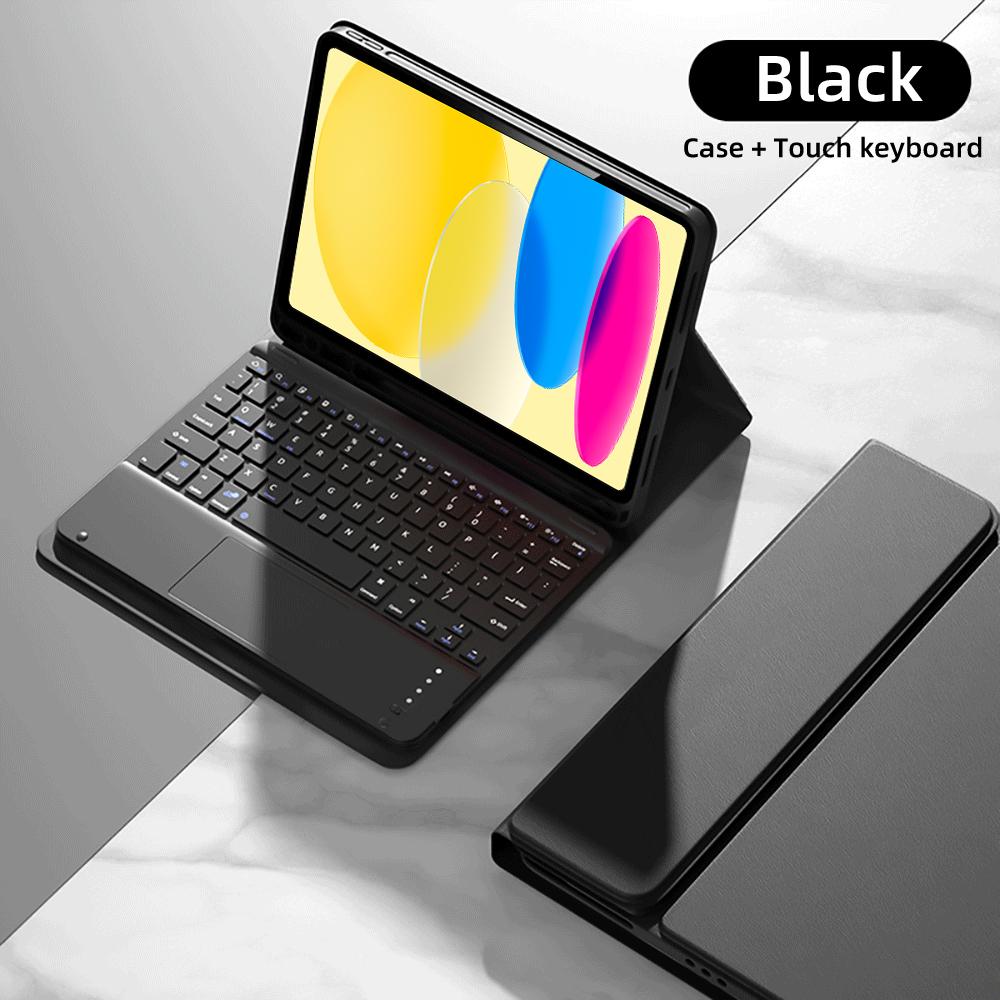 Чехол для iPad 10-го поколения 10,9 дюйма, Чехол-клавиатура для iPad 10-го A2696 A2757 A2777