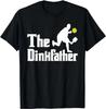 The Dinkfather Funny Pickleball Player Paddleball Lover TShirt Vintage Classic Fashion Streetwear Oneck Shortsleev Unisex Tee