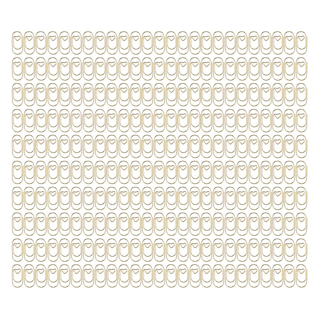 250Pcs Fancy Paperclips Small Heart Shape Plastic Covered Wire Widely Used Cute Paper Clips for Home School Office