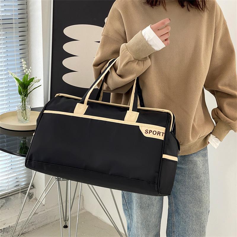 2025 Новая Простая Модная Туристическая Сумка для Отдыха, Сумка для Багажа для Путешествий на Короткие Расстояния, Водонепроницаемая из Оксфорда, Большой Вместимости, Спортивная Фитнес-Сумка Унисекс, Сумка для Йоги