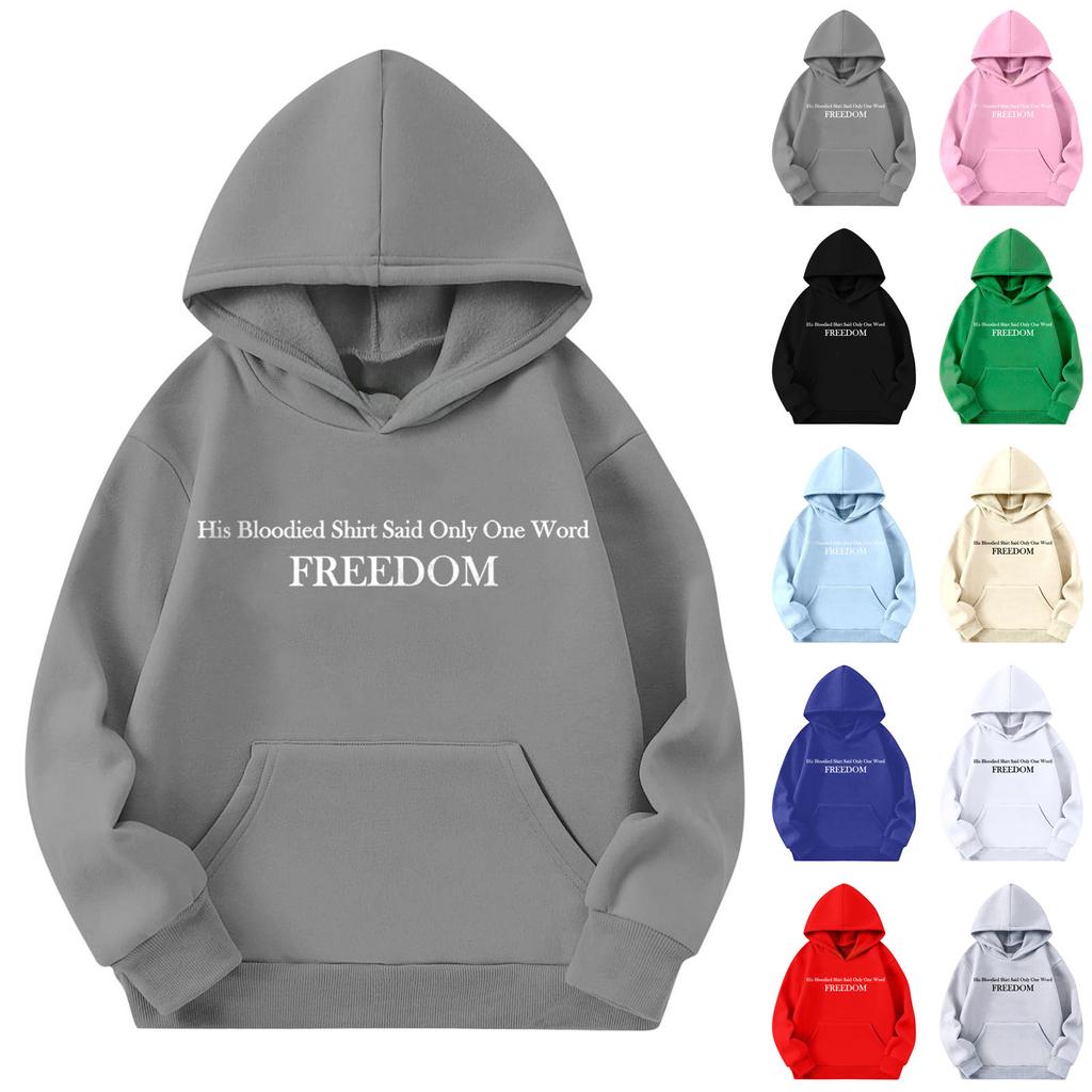 Cute Hoodies For Teen Children Trendy Preppy Hooded Sweatshirts Oversized Long Sleeve Shirts Clothes For Children