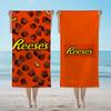 Роскошное полотенце R-ReesesS P-PiecesS Пляжное Большое Мягкое Ультра Впитывающее Быстросохнущее Большое для Бассейна Путешествий Кемпинга Ванной