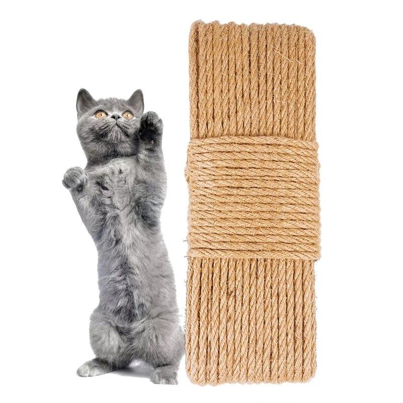 Natural Jute Scratch Guards Rope Pet Cat Scratching Twine Rolls Hemp Twisted Cord Macrame Paw Claw Furniture Protector