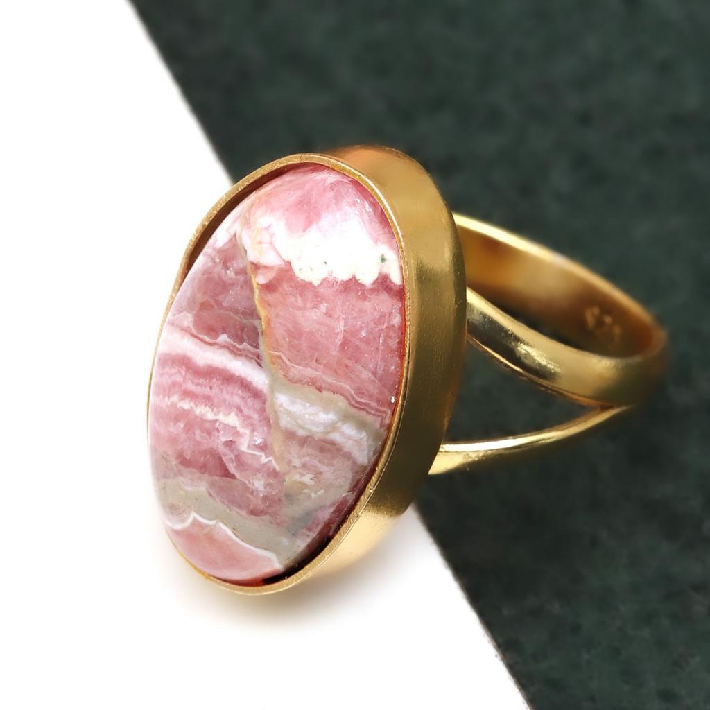Rhodochrosite Gemstone Handmade Silver Jewelry "10"