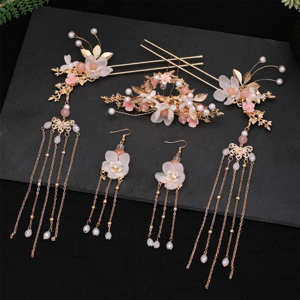 Multicolor Tassel Headwear Chinese Style Hanfu Headwear New Chinese Decorative Hair Clip