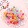 7/14/21 шт. Резина Трещины Европейские Бусины Крупное Отверстие Прозрачные Бусины Свободные Бусины Шарм для Браслета DIY Серьги Браслет Изготовление Ювелирных Изделий