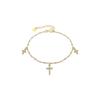 Bracelet - LUXENTER - Haja - Argent 925 - Finition or Jaune 18k - Laque Blanche