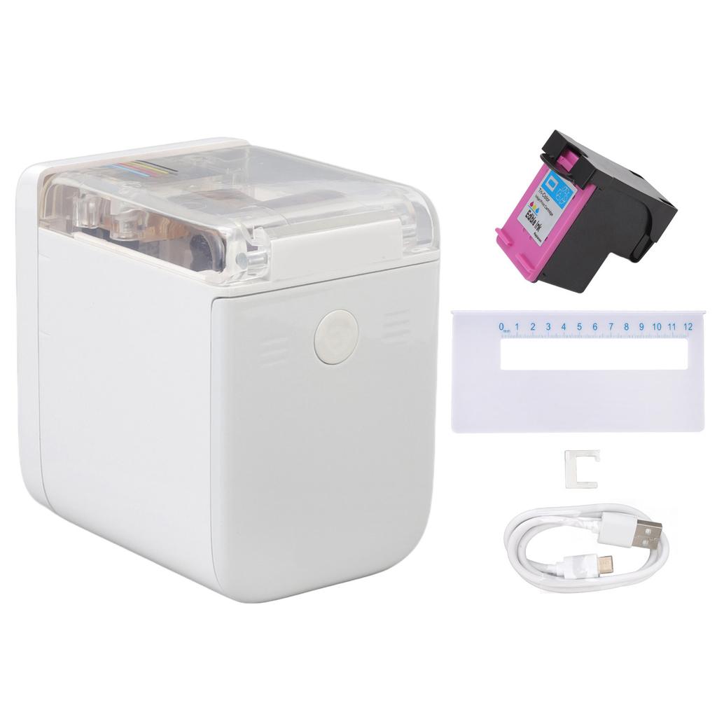 Color Food Printer Portable Handheld Cake Printer USB with Ruler Ink Cartridge For Bread Coffee