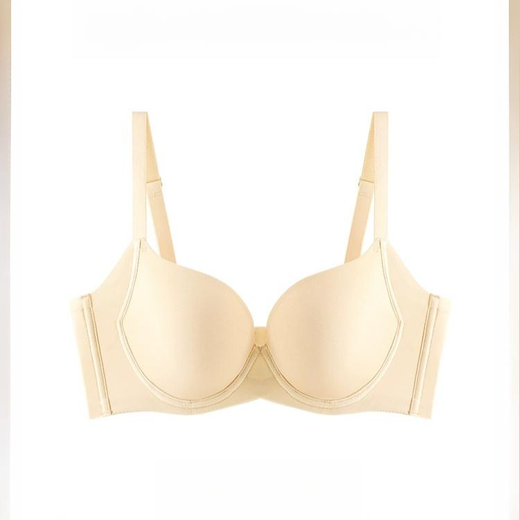 Бюстгальтер полной чашки Женский Мягкий на косточках Тонкий Бесшовный Бюстгальтер Бюстгальтер против провисания Женский Бюстгальтер с завязкой-аксессуаром Гладкий и Дышащий Бюстгальтер
